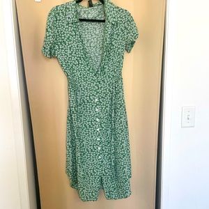 Green summer dress
